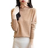 Chanyarn Women's 100% Merino Wool Seamless Sweater Turtleneck First-Line Ready to Wear Long Sleeve Knitted Pullover Tops