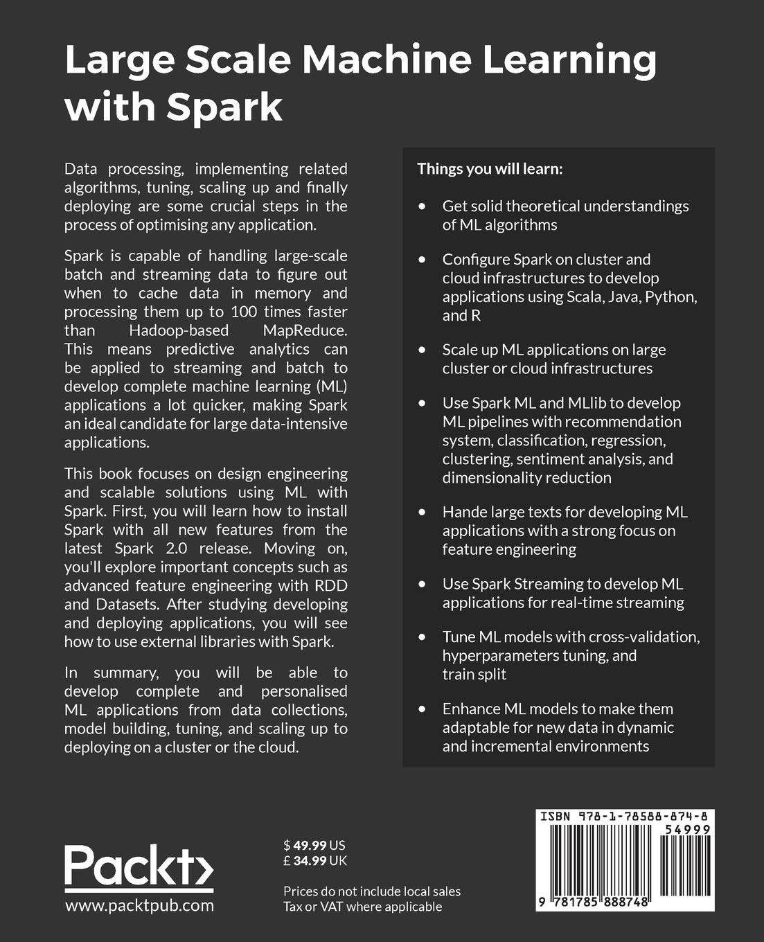 large scale machine learning with spark