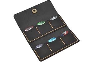 Turbosnail Guitar pick holder leather,Guitar pick holder gift,Leather guitar pick case, guitar pick case,Gift for guitarist (Black)