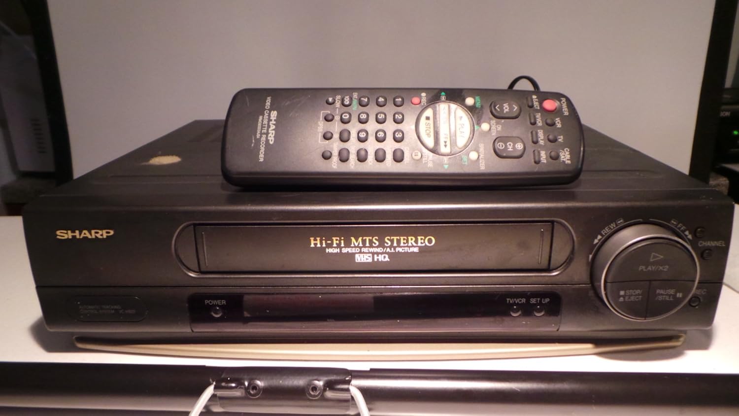 SHARP VCR vch923u 4 Head HiFi MTS Stereo Video Cassette player and