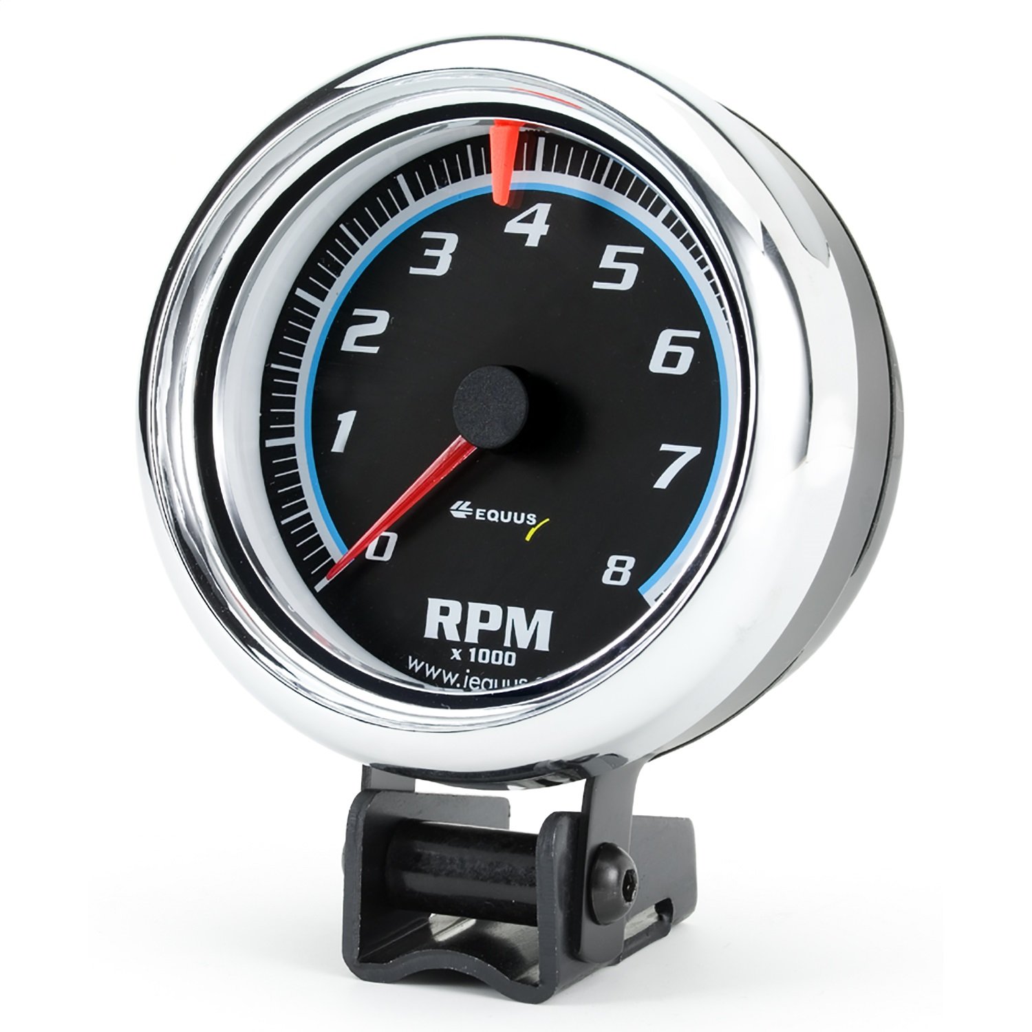 Equus 6078 Chrome Bezel Tachometer Measures 3 3/8Inches, Tachometers