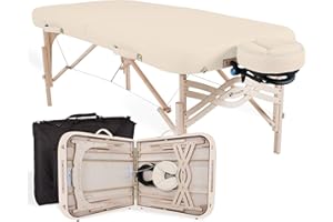 EARTHLITE Premium Portable Massage Table Package SPIRIT - Spa-Level Comfort, Deluxe Cushioning incl. Flex-Rest Face Cradle & Strata Face Pillow, Carry Case (30/32” x 73”) - Made in USA
