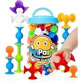 CreateView Suction Bath Toys for Kids, 24 Piece Starter Set Suction Cup Toys Stocking Stuffers Preschool Sensory Fidget Toys
