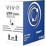 VIVO Blue 1,000ft Bulk Cat5e, CCA Ethernet