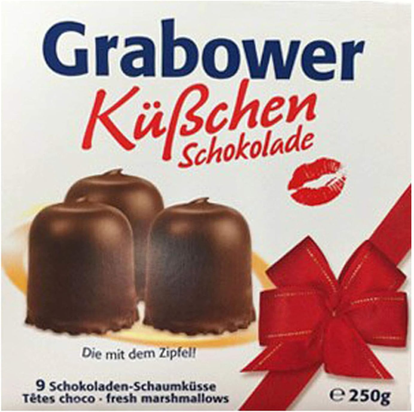 Grabower Kusschen German Chocolate Covered Marshmallow Kisses 250g
