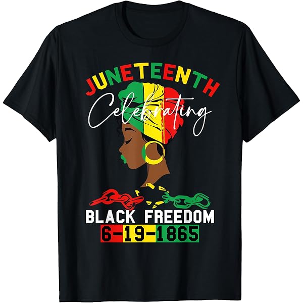 Juneteenth June 19th Black Freedom T-Shirt - Commemorative Holiday Tee, Pull-On Design, Machine Washable - View #8