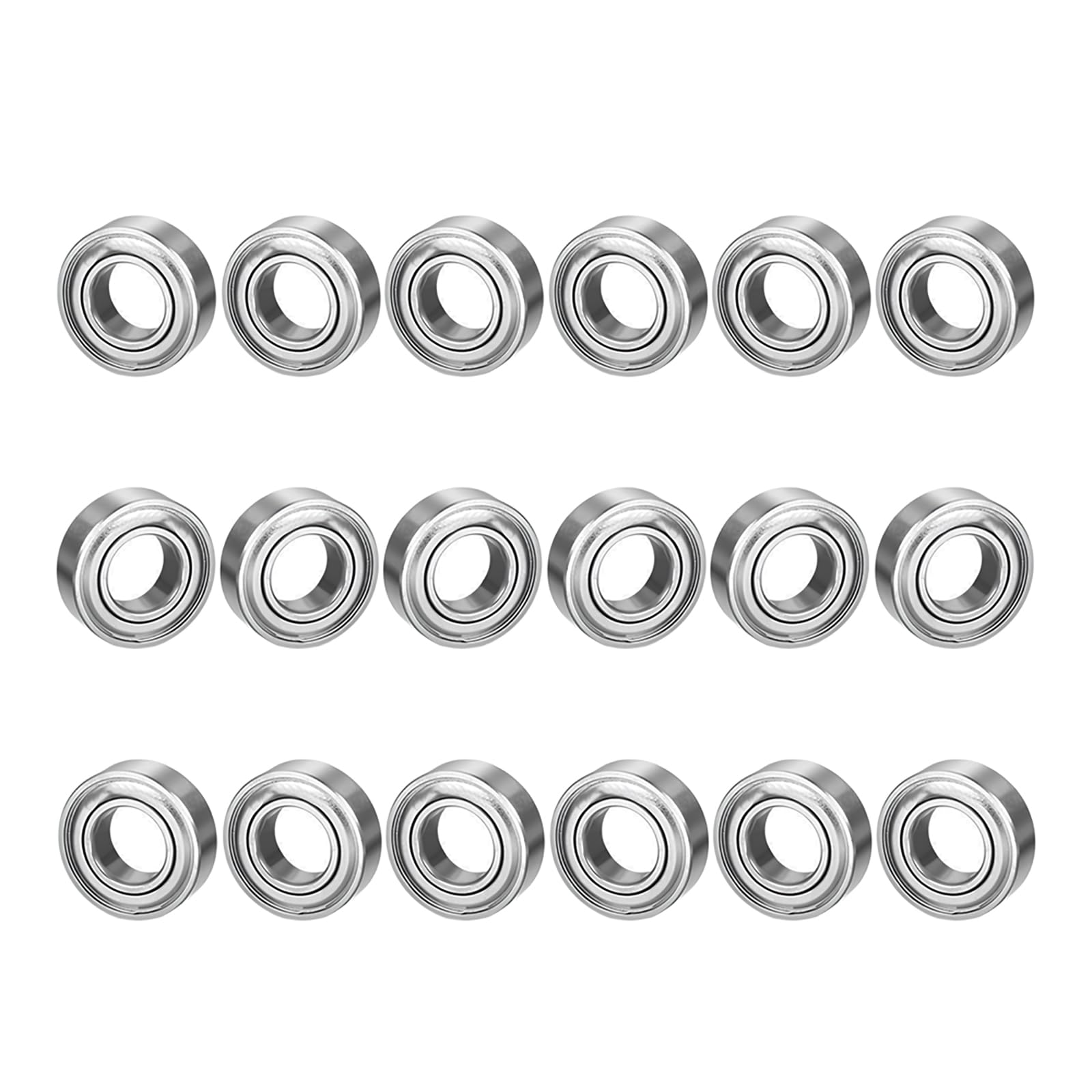 CESFONJER 18 Pcs 688ZZ Miniature Ball Bearing | Metal Steel Double Shielded Deep Groove Ball Bearing 8x16x5mm for Electric Motor, 3D Printer, Model toy