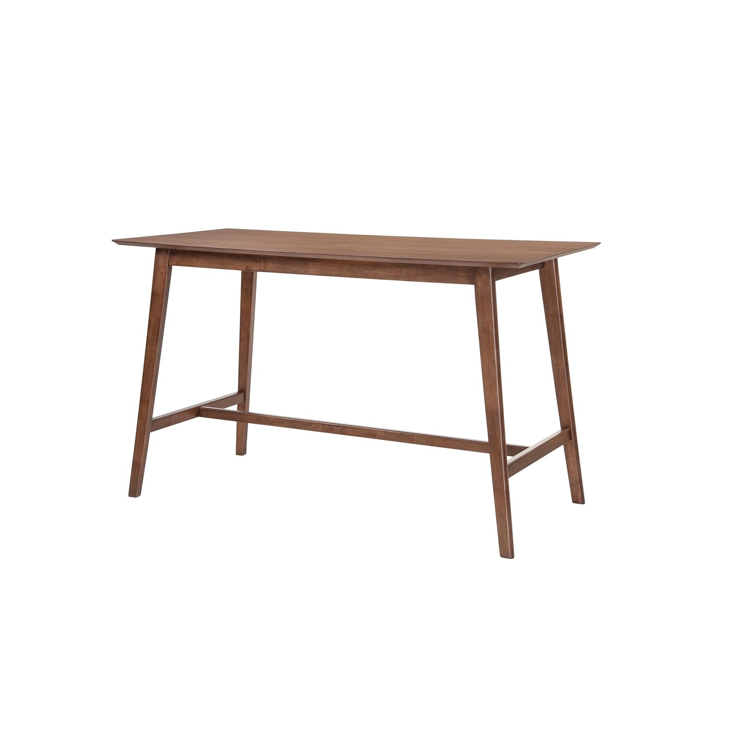 Emerald Home Furnishings D550-14 Simplicity Gathering Height Dining Table, Standard, Walnut Brown