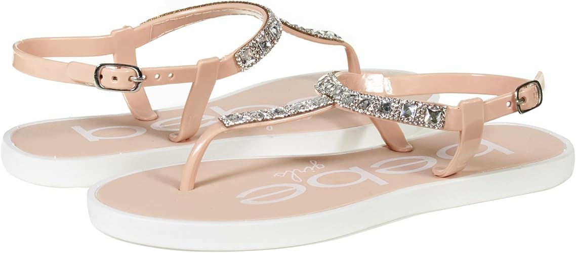girls sparkly flip flops