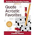 Quote Acrostic Favorites: Features 50 Rewarding Puzzles (Puzzle Books for Fun)