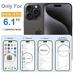 ROYBENS for iPhone 15 Pro Matte Clear Case