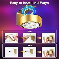maylit 6 Pack RGBW Picture Lights for