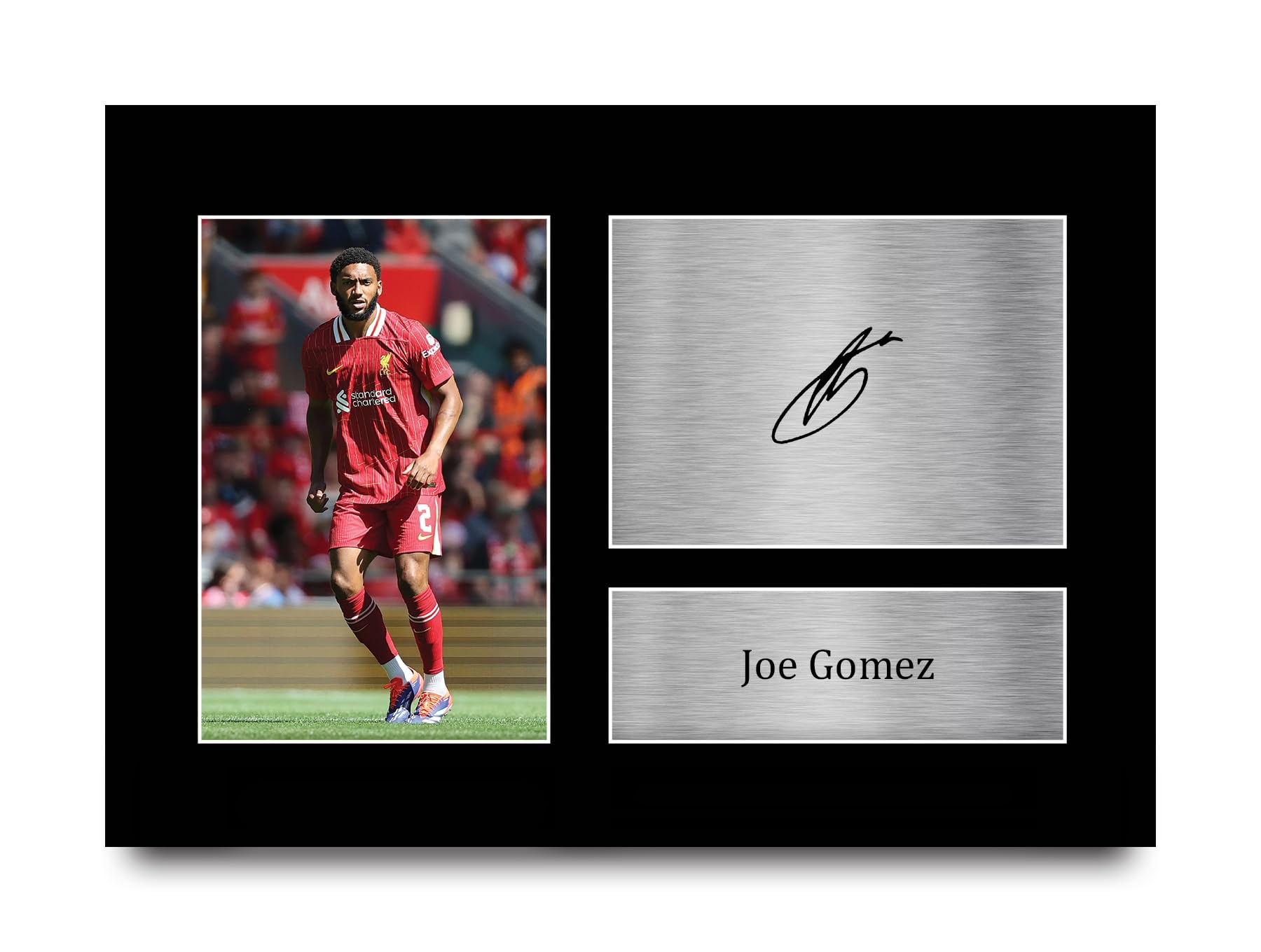 HWC Trading A4 Joe Gomez Liverpool Gifts Printed Signed Autograph Picture for Football Fans and Supporters