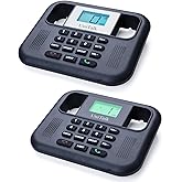 UniTalk Wireless Intercoms for Home & Office, Two-Way Real-time Full-Duplex Voice System with Offline Voice Control,Group Call & Monitor Function, Clear Sound, Long Range Up to 1/4 Mile (UT-001-1F1P)