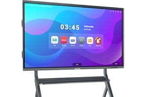 EUNIVON Smart Board, 65'' 4K UHD Digital Whiteboard, Touch Screen Electronic Whiteboard, Smart Board for Classroom and Business (8+64G) (Wall Mount Included)