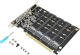 Annadue 4 Port M.2 NVMe SSD to PCIe X16 Expansion Card Adapter view 7