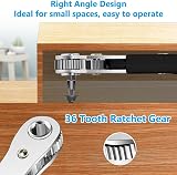 OSDUE Mini Ratchet Wrench Right Angle Magnetic Screwdriver 1/4 Drive view 4