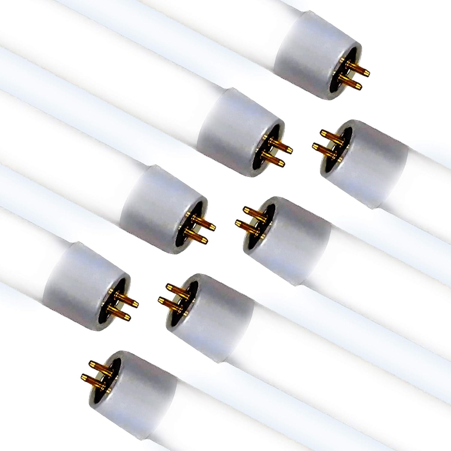 LED T5 Ballast Bypass Tube Light (8 Pack) Shatterproof; 120277V; 20W