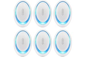 VENOAL Ultrasonic Pest Repeller 6 Pack,Pest Repellenr Plug in,Indoor Pest Control for Insect,Roach,Mice,Spider,Ant,Bug,Mosquito