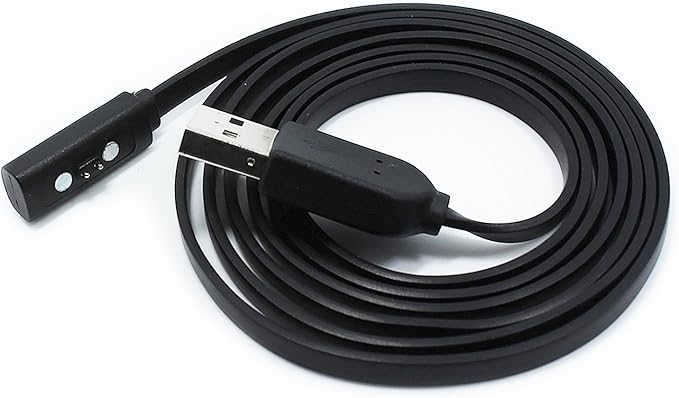 GOOQ Cargador USB para reloj Pebble Time Smart Watch 1,2 m: Amazon ...