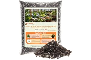 J PLUS T Premium Potting Mix 10L – Ocean & Forest Nutrient Blend – Enriched with Bat Guano, Earthworm Castings, Fish & Crab M