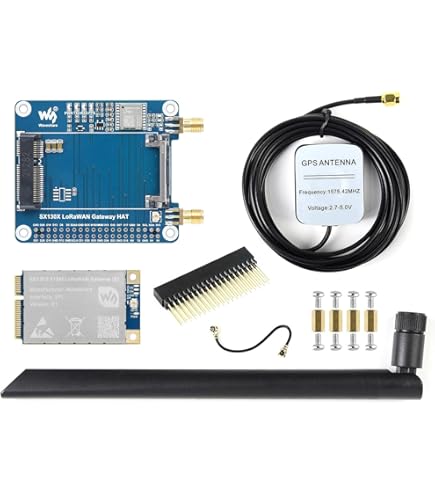 リボーン Amazon.com: SX1302 915M LoRaWAN Gateway HAT for Raspberry Pi with