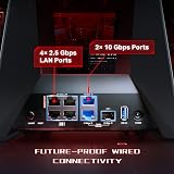 TP-Link Archer GE800 Gaming Router WiFi 7 19Gbps Tri-Band 10G Ports view 7