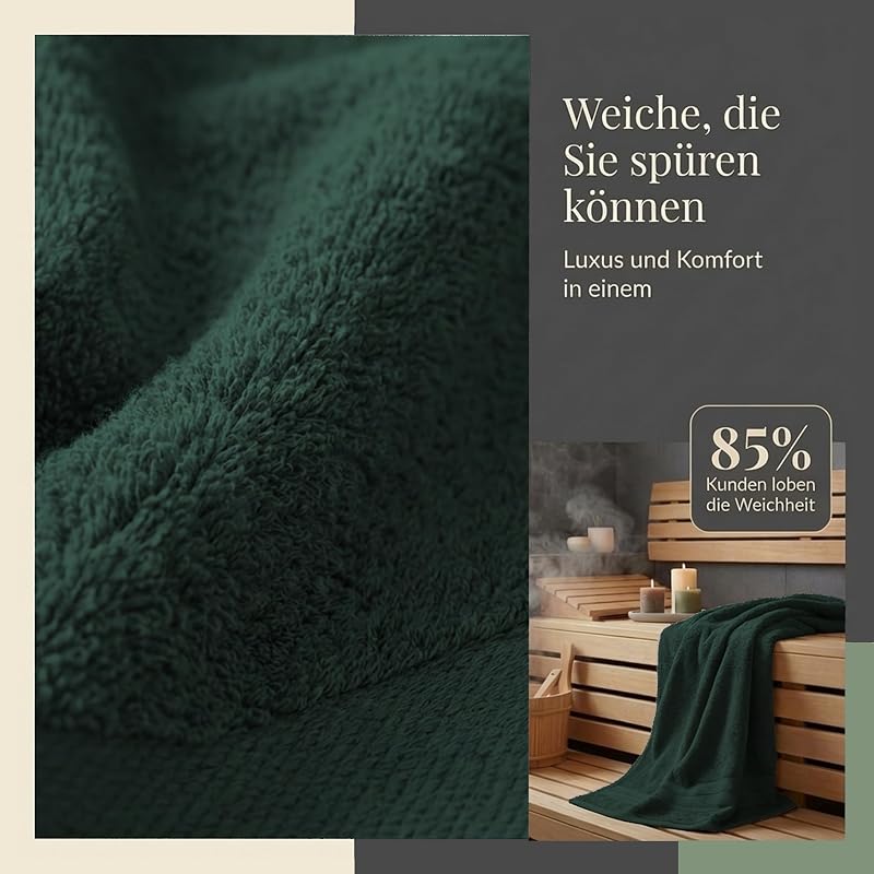 Badetuch 100x200 cm aus 100% Baumwolle — Foto 6 von 7