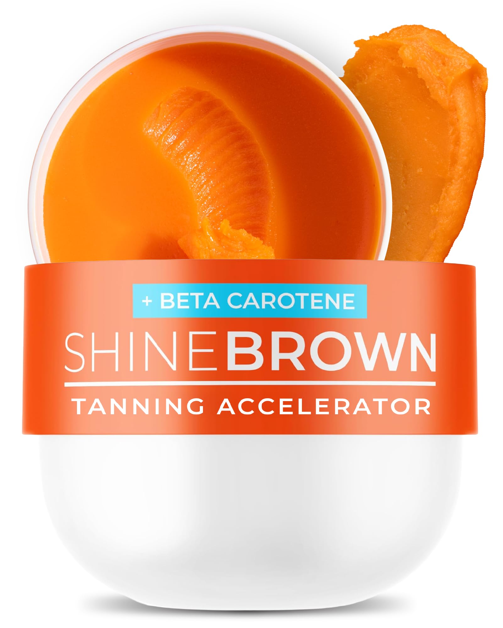 BYROKKO Shine Brown Beta Carotene Tanning Accelerator Cream - Fast Sunbed & Outdoor Tan Enhancer for Deep Bronze Glow - Hydrating with Natural Carrot Oil & Vitamin E - Water-Resistant, 210 ml
