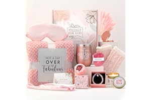 HENINIY Gifts for Women,Care Package for Women, Get Well Soon Gifts for Women, Birthday Gifts for Women, Gift Basket for Women , Self Care Gifts Cheer Up Gifts for Women, Thinking of You Gifts for Women w/ Tumbler Blanket
