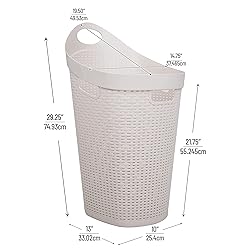 Mind Reader 60L Rolling Laundry Hamper, Clothes