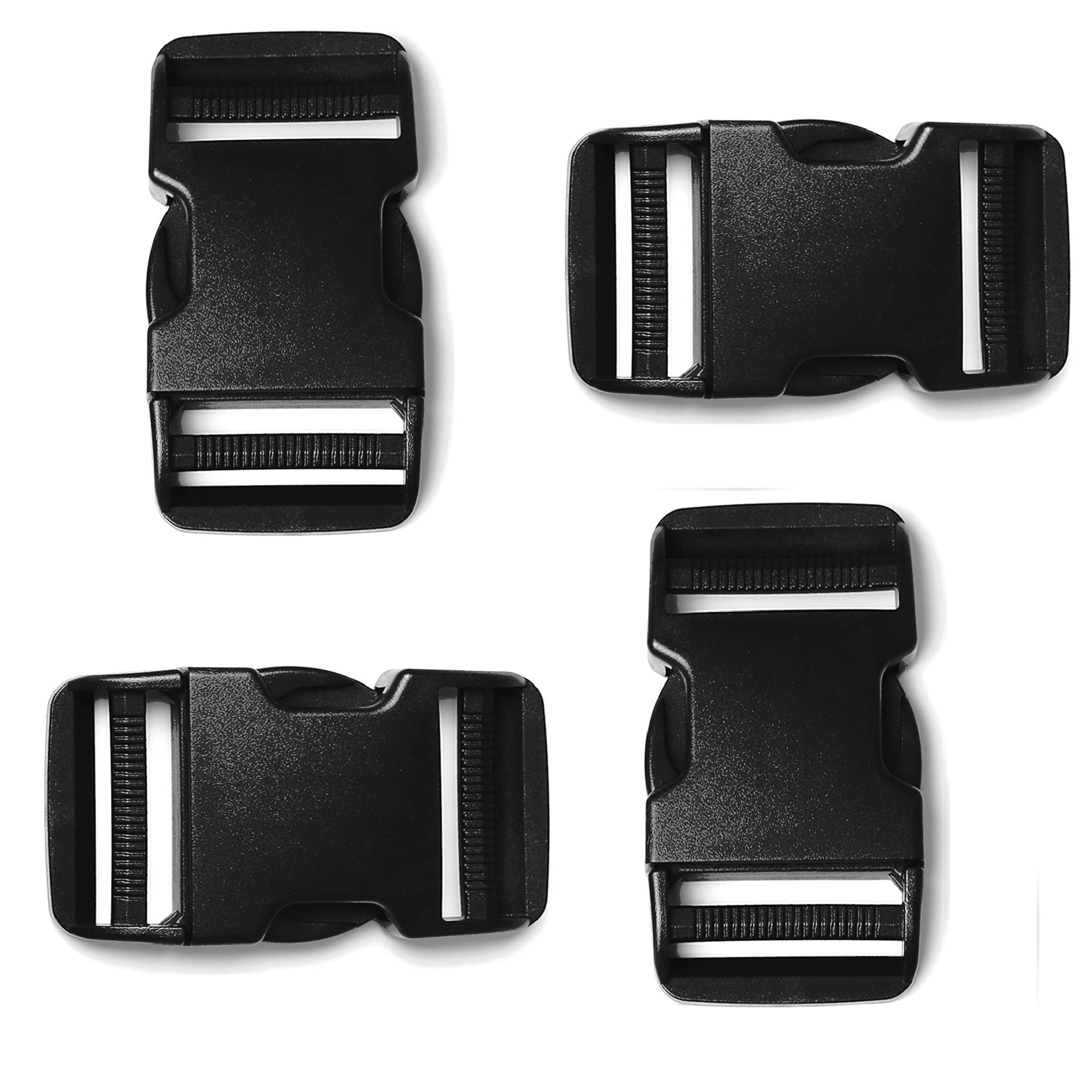 TXSN 1" Side Release Heavy Duty Plastic Buckle, Dual Adjustable Quick Release Replacement for Nylon Webbing Straps Backpack