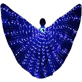 Myohyinwon Light Up Led Isis Wings Belly Dance Carnival Rave Costumes Outfitsfor Women Adults for Christmas Halloween Party