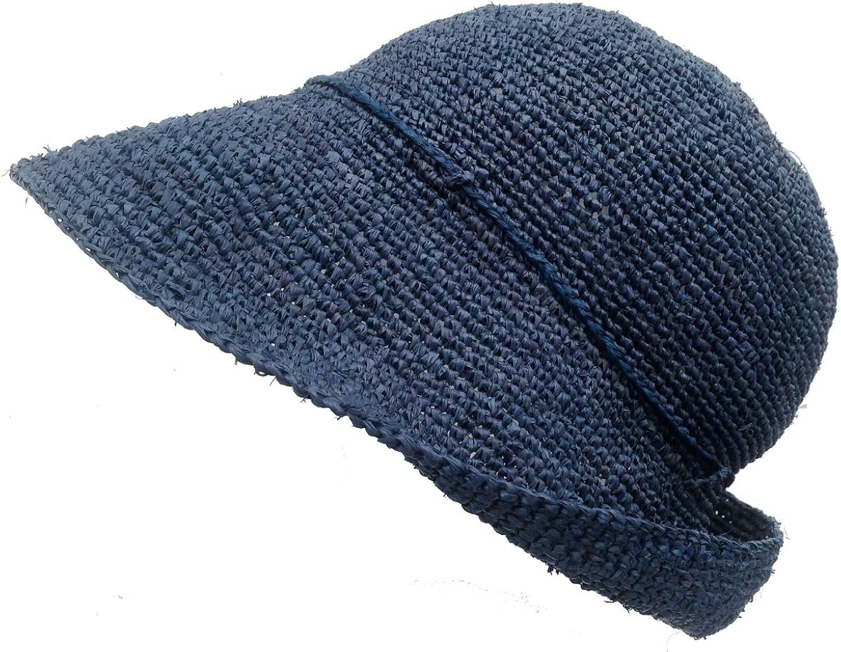 blue crochet hat