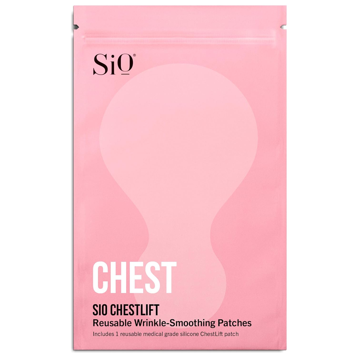 Sio Beauty SkinPad Silicone Chest Anti-Wrinkle Patches (2 Weeks Supply) - Reusable Overnight Smoothing Decollette Pad - Anti-Aging Patch For Neck & Cleavage: Beauty