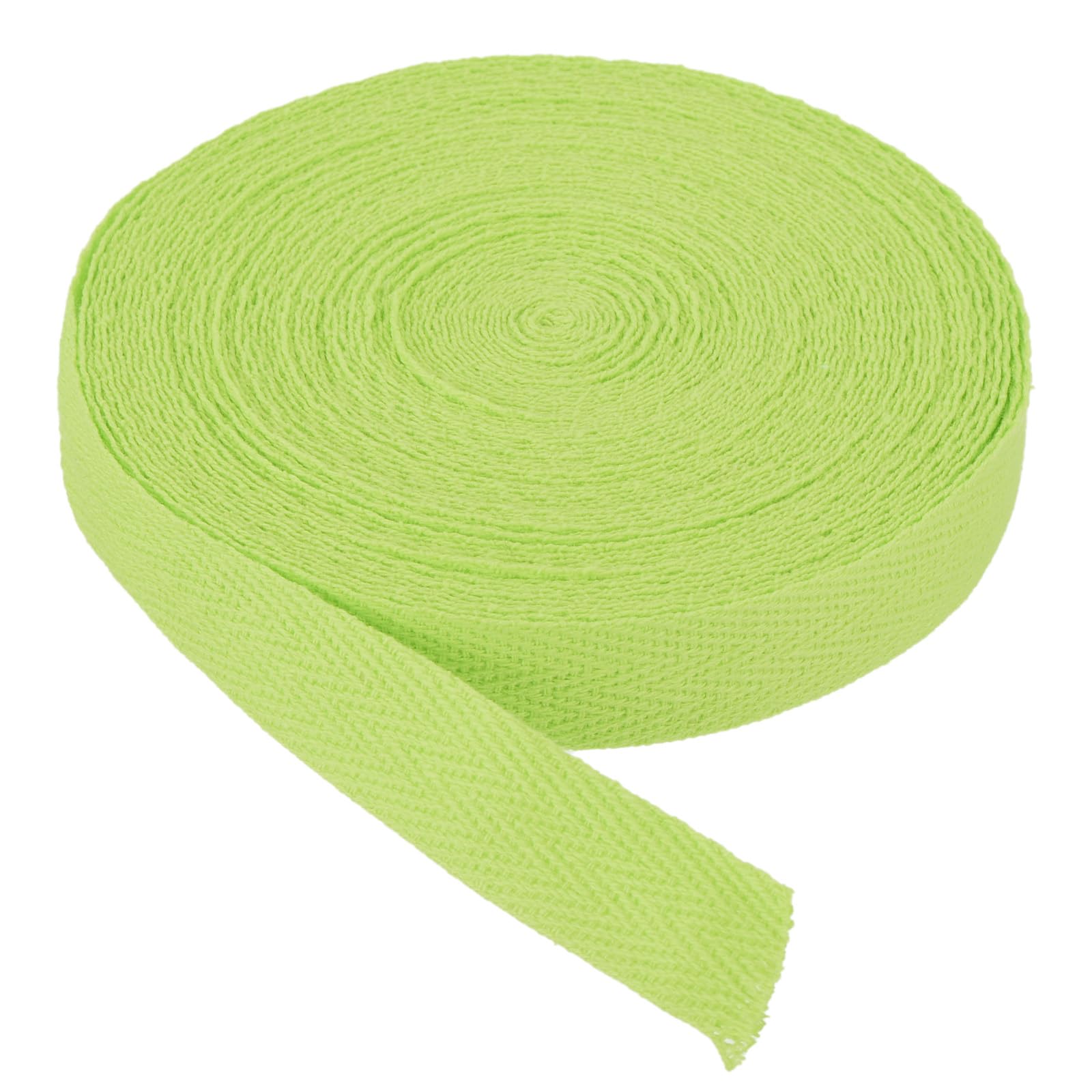 PATIKIL Cotton Twill Tape 15mm(5/8") 9m(10 Yards) Cotton Ribbon Bias Binding Tape Herringbone Webbing Trim for Sewing Gift Wrapping DIY Fruit Green