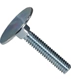 10 Pack 1/4-20 X 5" Stainless Steel Carriage Bolts - 18-8 Round Head, Fastenere
