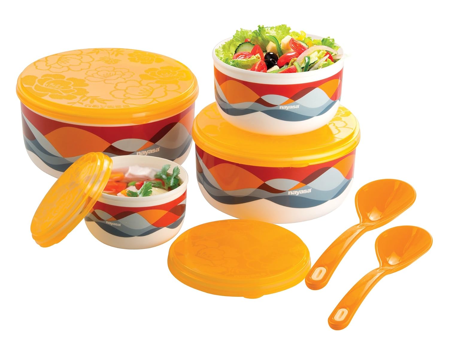 Buy Nayasa Allora Bowl Set 6Pc Yellow (500, 1000, 2000, 3000 ml) Online