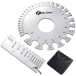 ZeeDix Wire Gauge Measuring Tool (2 Pcs) - Round