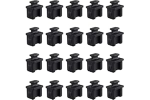 Futheda 20PCS Silicone SFP-B HUB Anti Dust Stopper Plug Cap Cover for Protect Devices Data Port Black
