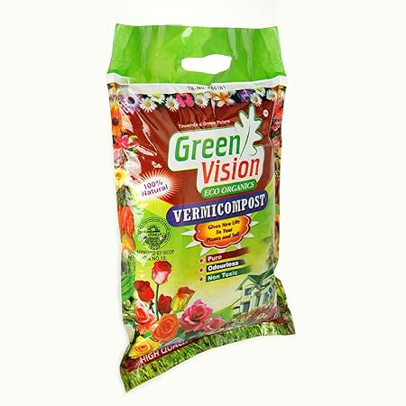 Greenvision Eco Organics Vermicompost Organic Manure , 1 kg