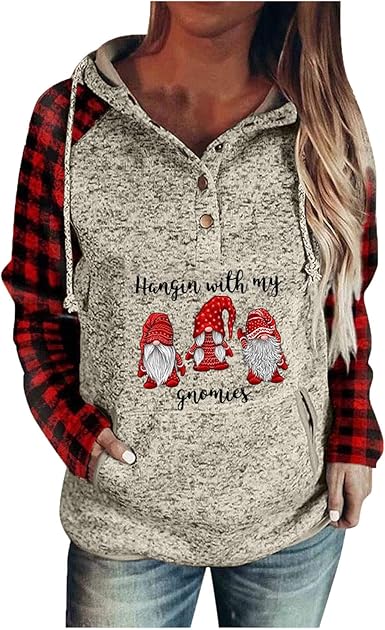 red checkered sweatshirt