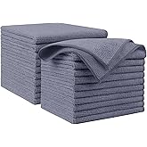 AIDEA Microfiber Cleaning Cloth Grey 20PK, Micro Fiber Cloth for Cleaning Cars, Premium All Purpose Car Towels, Dusting Cloth Cleaning Rags SUVs, House, Kitchen, Window, Workshops, 12"×12"