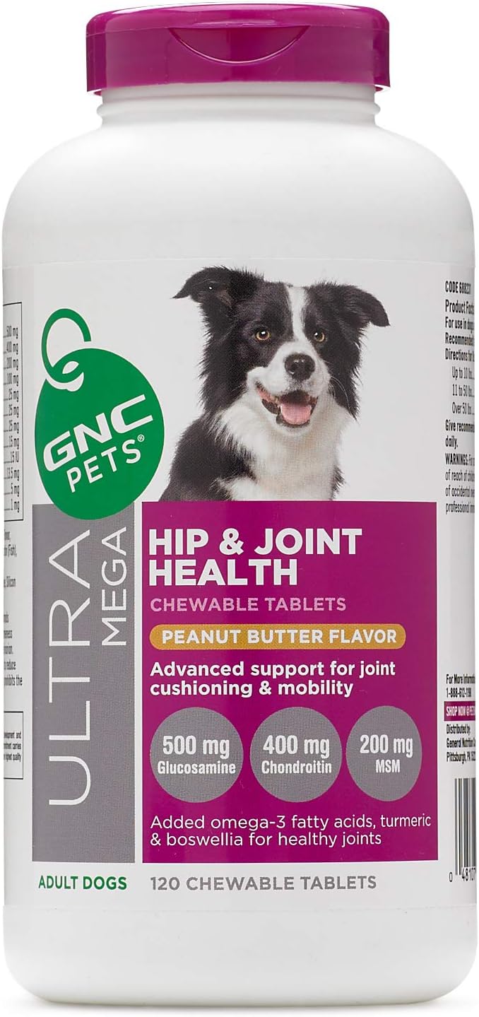 GNC Pets Ultra Mega Hip and Joint Health Chewable Tablets for Adult