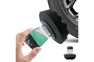 FULULUER Flow Tire Shine Application Sponge Pad, Reusable Tire Dressing Applicator, Suitable for Applying Car and Truck Tire Shine, Achieves Drip-Free Results