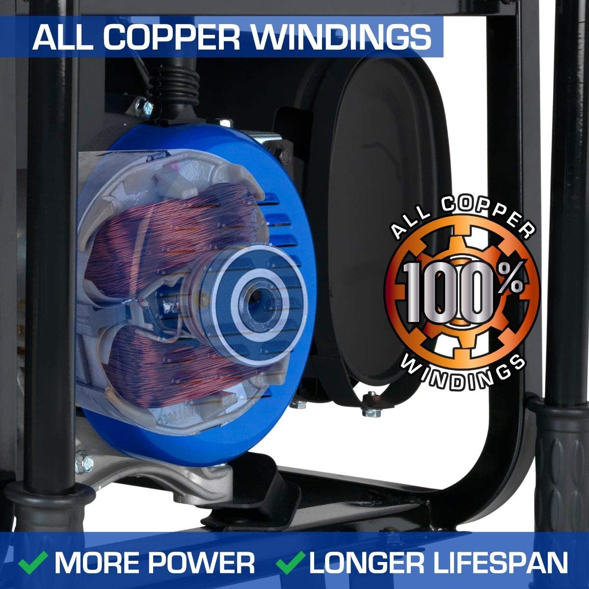 DuroMax XP12000EH Dual Fuel Electric Start Portable Generator, Blue and Black : Garden & Outdoor