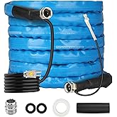 RVGUARD Heated Water Hose 25FT for RV, -20 ℉ Freeze Protection Heated Water Hose with Energy-Saving Thermostat, Lead and BPA