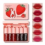 6 Colors Lip Tint Stain Set, Korean Hydrating