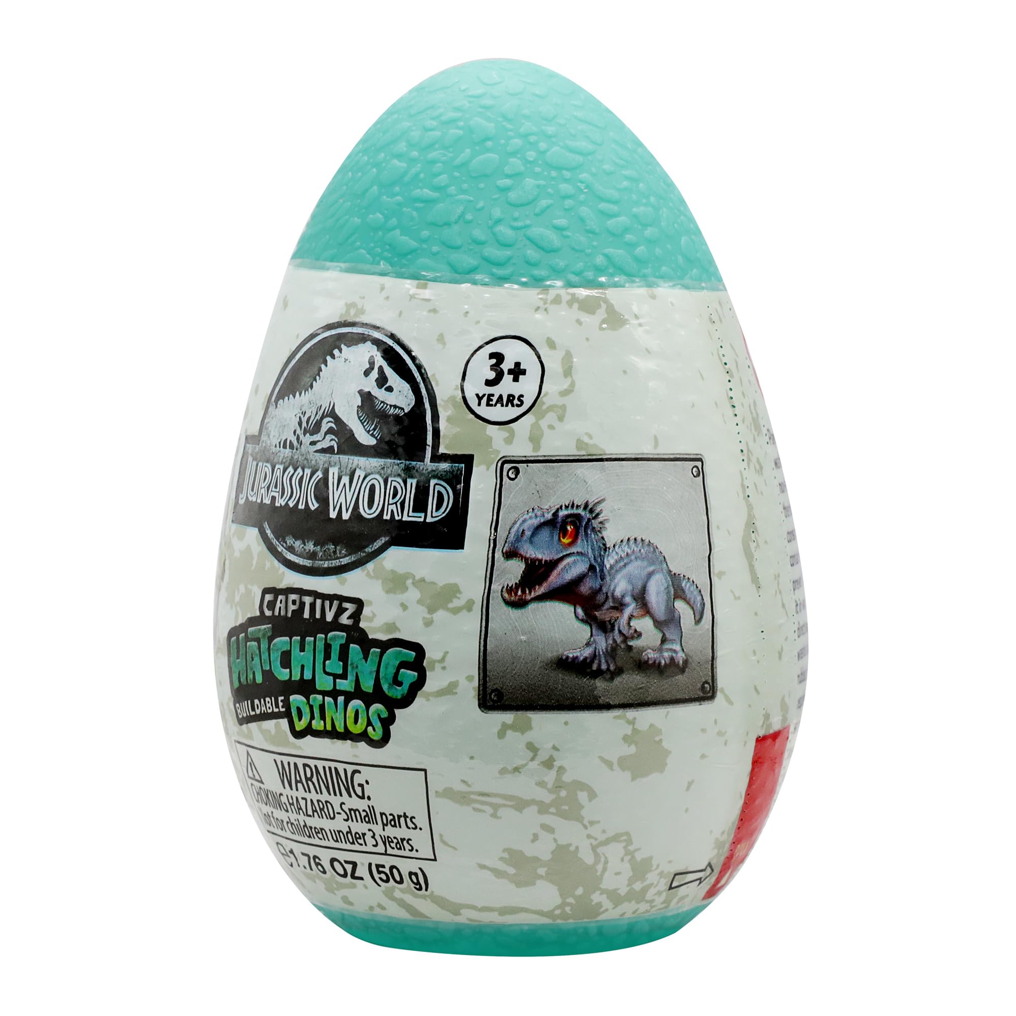 JURASSIC WORLD CAPTIVZ HATCHLINGS EDITION SLIME EGGS WITH BUILDABLE BABY DINOSAUR TOY AND SLIME. IDEAL PRESENT FOR BOYS AND GIRLS. STYLES VARY, ONE SUPLKIED AT RANDOM