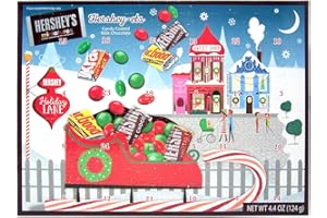 GALERIE Hershey Miniatures Candy Filled 2023 Christmas Advent Calendar, 13 3/4 Inch